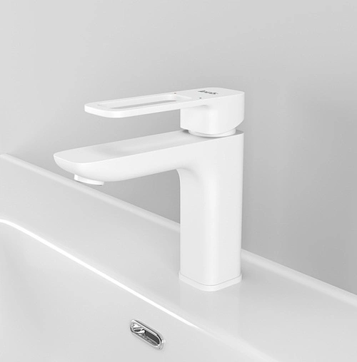 Смеситель для раковины IDDIS Slide белый матовый SLIWT00i01