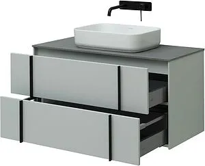 Тумба-умывальник подвесной Allen Brau Reality 100 папирус 1.32007.PWM+, 4