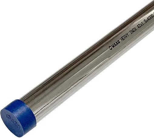 Труба из нержавеющей стали WAAG Heavy Inox 42 x 1.5 мм глянцевая штанга 4м WG.900.304.4215S Труба из нержавеющей стали WAAG Heavy Inox 42 x 1.5 мм глянцевая штанга 4м WG.900.304.4215S