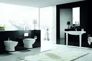 Унитаз подвесной Creo Ceramique Orleans белый OR1100+OR1001 Унитаз подвесной Creo Ceramique Orleans белый OR1100+OR1001, 3