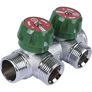 Коллектор регулирующий проходной 2 отвода ¾"в/н x ¾"ек Stout SMB-6850-343402 Коллектор регулирующий проходной 2 отвода ¾"в/н x ¾"ек Stout SMB-6850-343402, 5