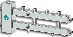 Распределительный коллектор 3 контура с гидрострелкой 1¼"н x 1"н Север-М2+1(Aisi) 1915026 Распределительный коллектор 3 контура с гидрострелкой 1¼"н x 1"н Север-М2+1(Aisi) 1915026, 1