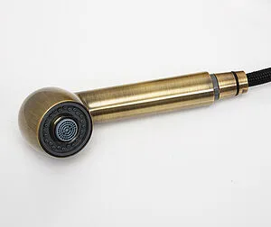 Смеситель для кухни с выдвижным изливом Wasserkraft светлая бронза A8237, 4