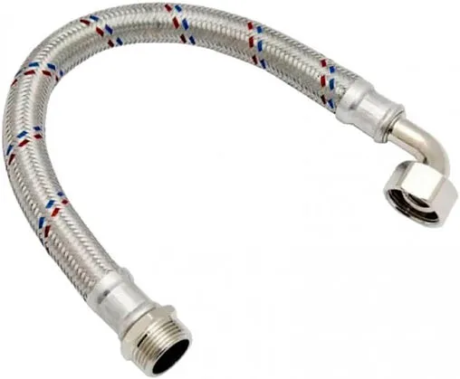 Соединительный шланг угловой Aquario 0.5м x 1&quot;в x 1&quot;н 6150
