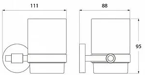 Стакан IDDIS Gezanne хром L093 Стакан IDDIS Gezanne хром L093, 2