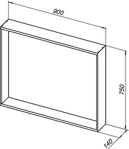 Зеркало с подсветкой Allen Brau Priority 75x90 серебро браш 1.32019.02, 2