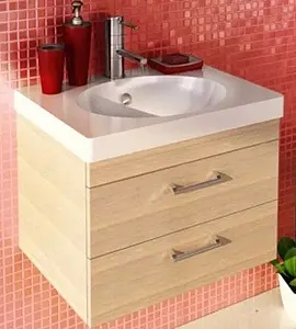 Тумба-умывальник подвесная Comforty Ницца 60 сосна лоредо 00003120772CF, 1