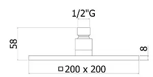 Лейка верхнего душа с настенным креплением Paffoni Syncro белый матовый ZSOF075BO+ZSOF063BO Лейка верхнего душа с настенным креплением Paffoni Syncro белый матовый ZSOF075BO+ZSOF063BO, 2