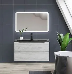 Зеркало с подсветкой BelBagno MARINO 100x60 механическая кнопка SPC-MAR-1000-600-LED-BTN, 5