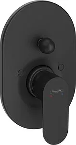 Смеситель для ванны скрытого монтажа Hansgrohe Rebris S чёрный матовый 72449670, 1