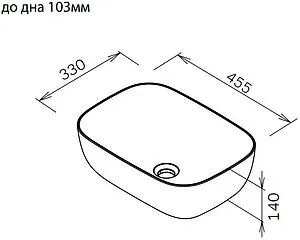 Раковина Am.Pm Func 45 черный матовый M8FWCC10450BM Раковина Am.Pm Func 45 черный матовый M8FWCC10450BM, 2