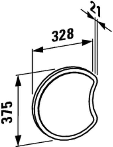 Зеркало Laufen Florakids 32.8 зелёный 4.6161.2.003.472.1