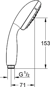 Лейка ручного душа Grohe Tempesta New 100 хром 28419002 Лейка ручного душа Grohe Tempesta New 100 хром 28419002, 2