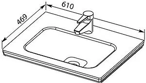 Раковина Dreja Эйфория 60 белый 640344, 2
