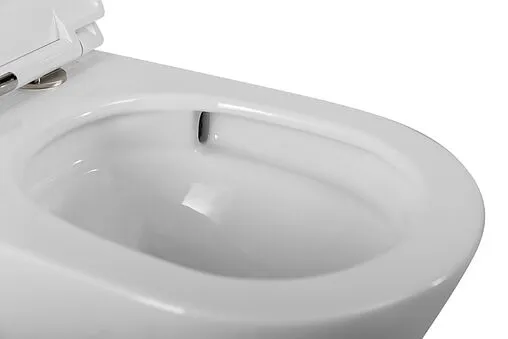 Унитаз подвесной безободковый Cezares Liner Tornado белый CZR-3808-53-TH-TOR/SC