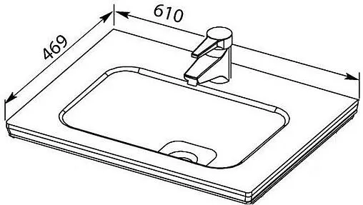 Раковина Dreja Эйфория 60 белый 640344