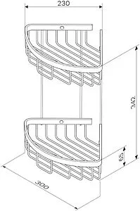Полка Am.Pm Sense L хром A7452200 Полка Am.Pm Sense L хром A7452200, 2