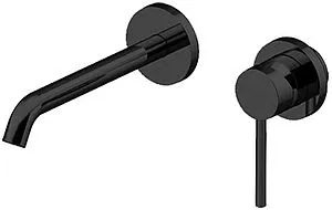 Смеситель для раковины из стены Gattoni Circle Two чёрный матовый 9137/91NO, 1