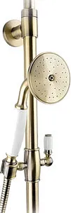 Душевая система со смесителем для ванны Timo Nelson бронза/белый SX-1090 antique Душевая система со смесителем для ванны Timo Nelson бронза/белый SX-1090 antique, 3