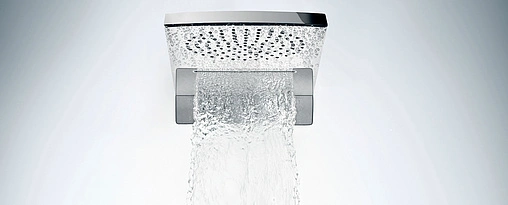 Лейка верхнего душа Hansgrohe Raindance Rainfall 180 2jet белый/хром 28433400