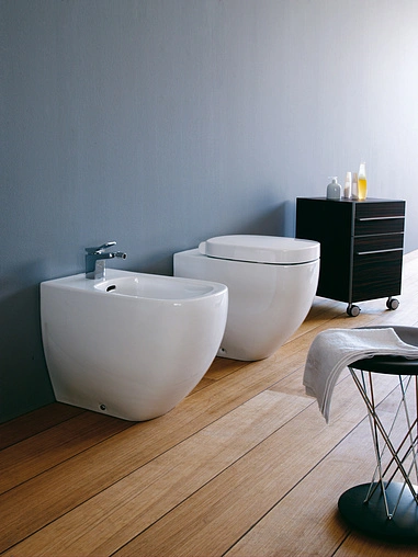 Унитаз приставной Laufen Palomba белый 8.2380.6.000.000.1