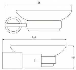 Мыльница IDDIS Monet хром L022 Мыльница IDDIS Monet хром L022, 2