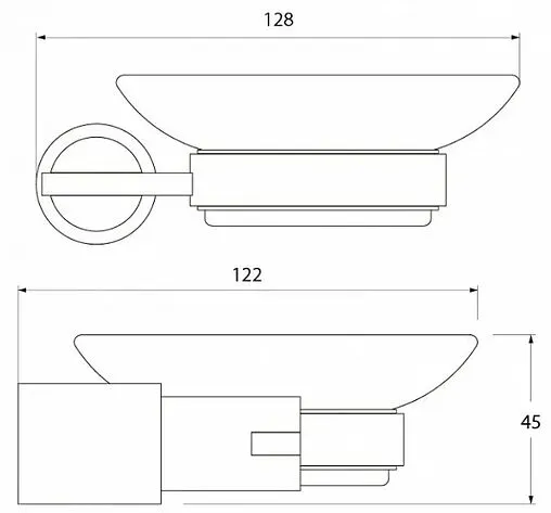 Мыльница IDDIS Monet хром L022 Мыльница IDDIS Monet хром L022