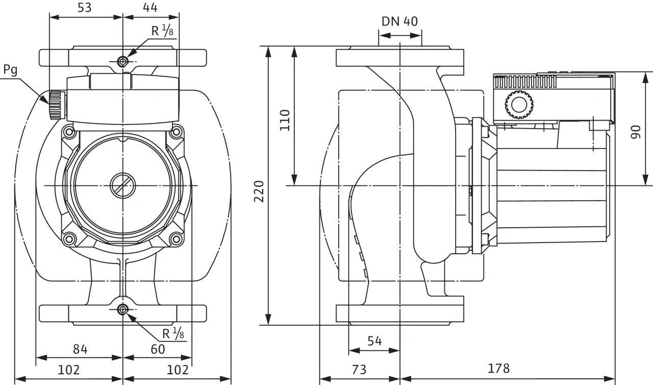 Насос циркуляционный Wilo TOP-S 40/4-DM 2080041