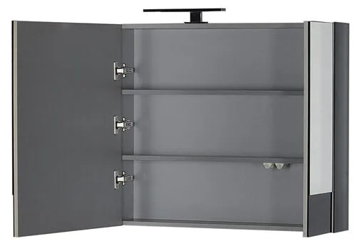 Шкаф-зеркало Aquanet Верона 100 чёрный 00175386