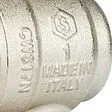 Кран шаровый с американкой угловой 1"в x 1"н Stout ГОСТ Р 59553-2021 SVB-0008-200025