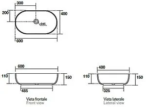 Раковина Kerasan Nolita 60 белый матовый 534330 Раковина Kerasan Nolita 60 белый матовый 534330, 2