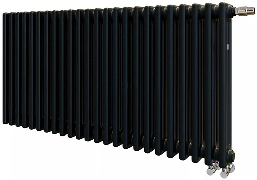 Радиатор стальной трубчатый Zehnder Charleston Completto 3057/24 V001½&quot; Ral 9217 Traffic Black (matt)