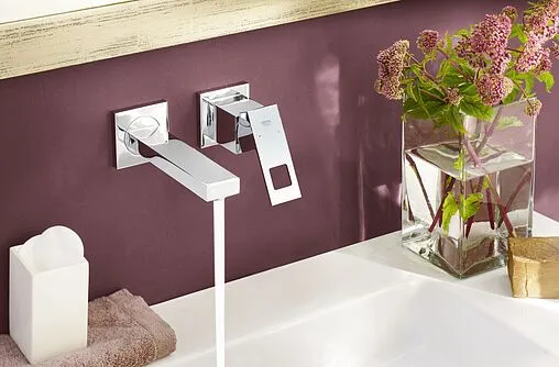 Смеситель для раковины из стены Grohe Eurocube хром 19895000 Смеситель для раковины из стены Grohe Eurocube хром 19895000