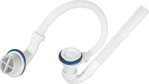 Слив-перелив для ванны VIRPlast Эконом белый 30980143 Слив-перелив для ванны VIRPlast Эконом белый 30980143