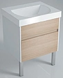 Тумба-умывальник напольная Kerama Marazzi Buongiorno 60 дуб сонома/белый BGN.60.2\ОАК+BG.wb.60