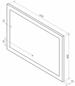 Зеркало с подсветкой Continent Relax Led 120x80 белый ЗЛП472 Зеркало с подсветкой Continent Relax Led 120x80 белый ЗЛП472, 2