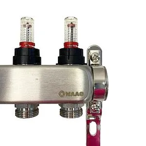 Группа коллекторная с расходомерами 6 отводов 1&quot;в/в x ¾&quot;ек WAAG WG.589.0606, 4