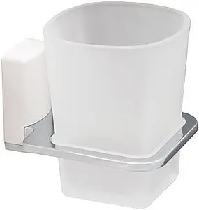 Стакан Wasserkraft Leine хром/белый 5028WHITE Стакан Wasserkraft Leine хром/белый 5028WHITE, 1