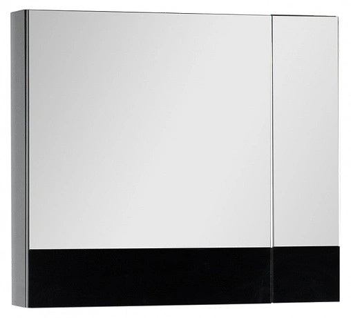 Шкаф-зеркало Aquanet Верона 75 L чёрный 00175385