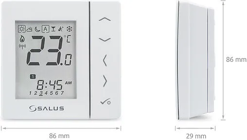 Беспроводной комнатный терморегулятор ZigBee Salus SMART HOME белый VS20WRF