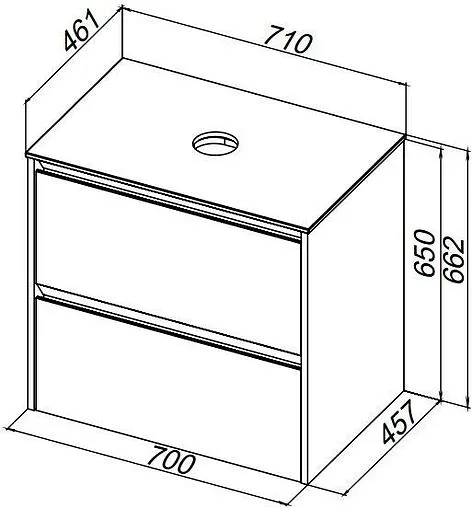 Столешница Allen Brau Activity 70 альба 1.34021.AL
