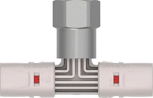 Тройник push-fit переходной 20мм x ½&quot;в x 20мм Comap MultiSkin 9130GP201220