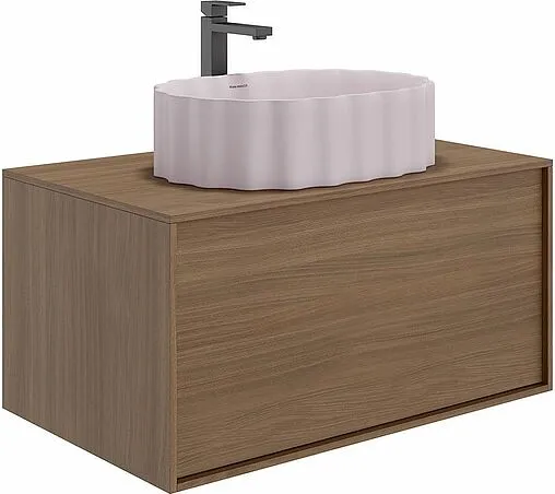 Тумба-умывальник Kerama Marazzi Atollo 80 древесный Wood AT.80\WD+