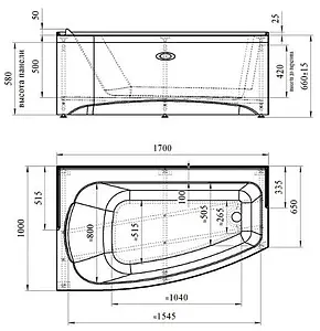 Ванна акриловая Radomir Орегона 170х100 R 1-01-0-2-1-172 Ванна акриловая Radomir Орегона 170х100 R 1-01-0-2-1-172, 2