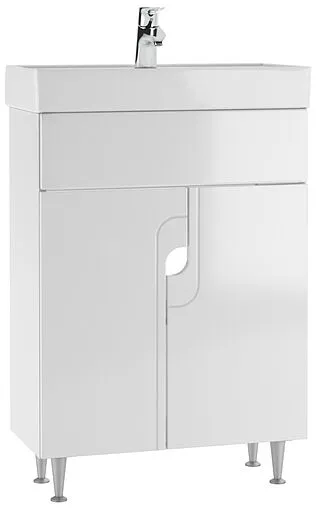 Тумба под умывальник напольный Айсберг Енисей 60 белый DA2013T
