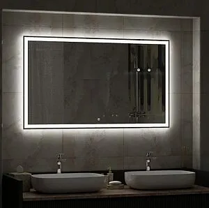 Зеркало с подсветкой Continent Mercury Led 120x70 белый ЗЛП464 Зеркало с подсветкой Continent Mercury Led 120x70 белый ЗЛП464, 5