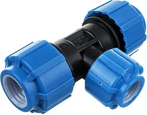 Тройник компрессионный редукционный 25мм x 20мм x 25мм ТПК-Аква 51252025, 1