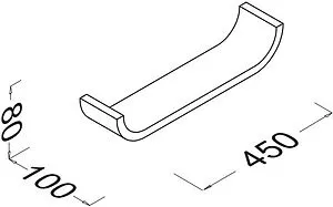 Полка Isvea Marino 45 тик 23SQ9003045I Полка Isvea Marino 45 тик 23SQ9003045I, 2