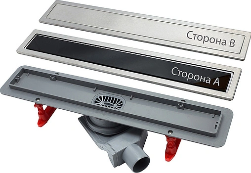 Лоток душевой Set 300мм h=52мм 0.8л/сек Pestan Confluo Premium Black Glass Line 300 13000290