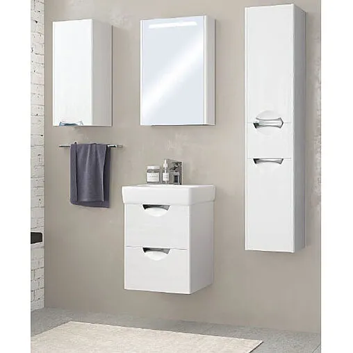 Тумба под умывальник Aquaton Сильва 50 дуб полярный 1A211701SIW70